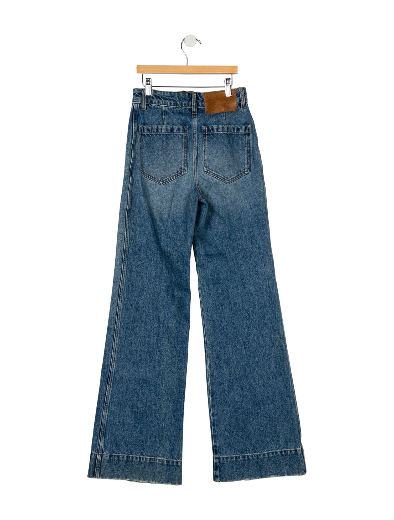 Victoria Beckham Mid-Rise Wide Leg Jeans w/ Tags