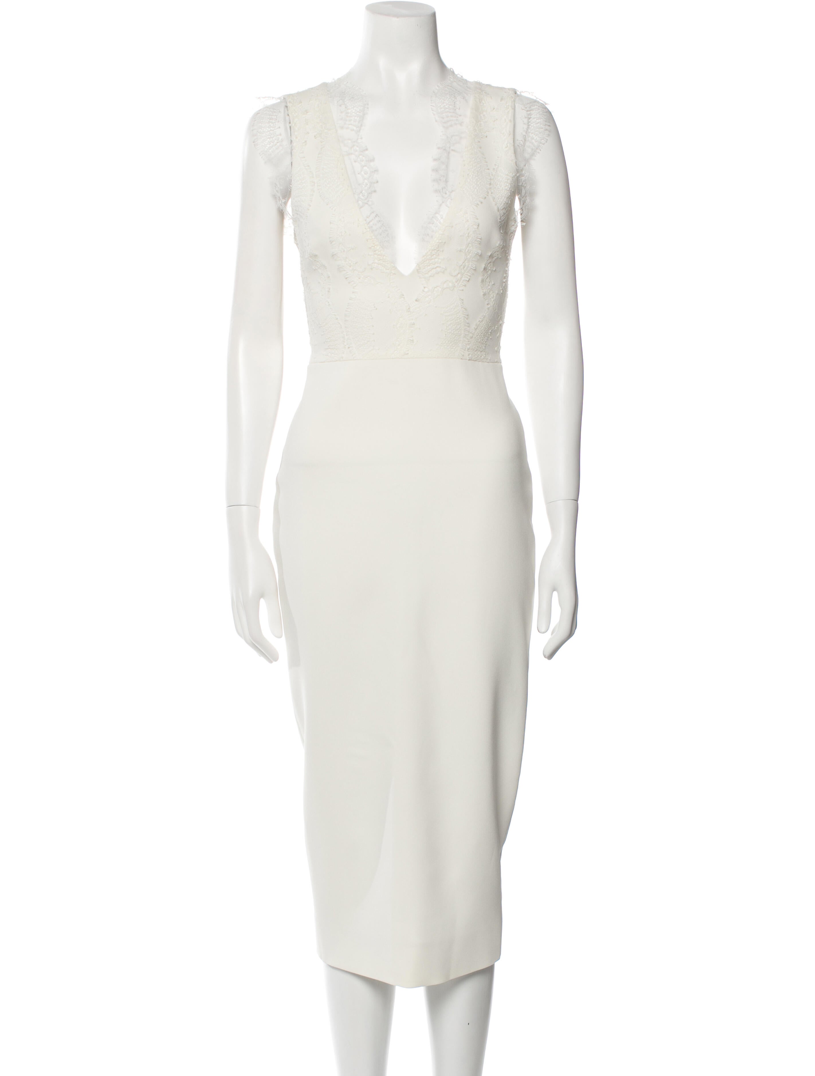 Victoria Beckham Silk Midi Length Dress