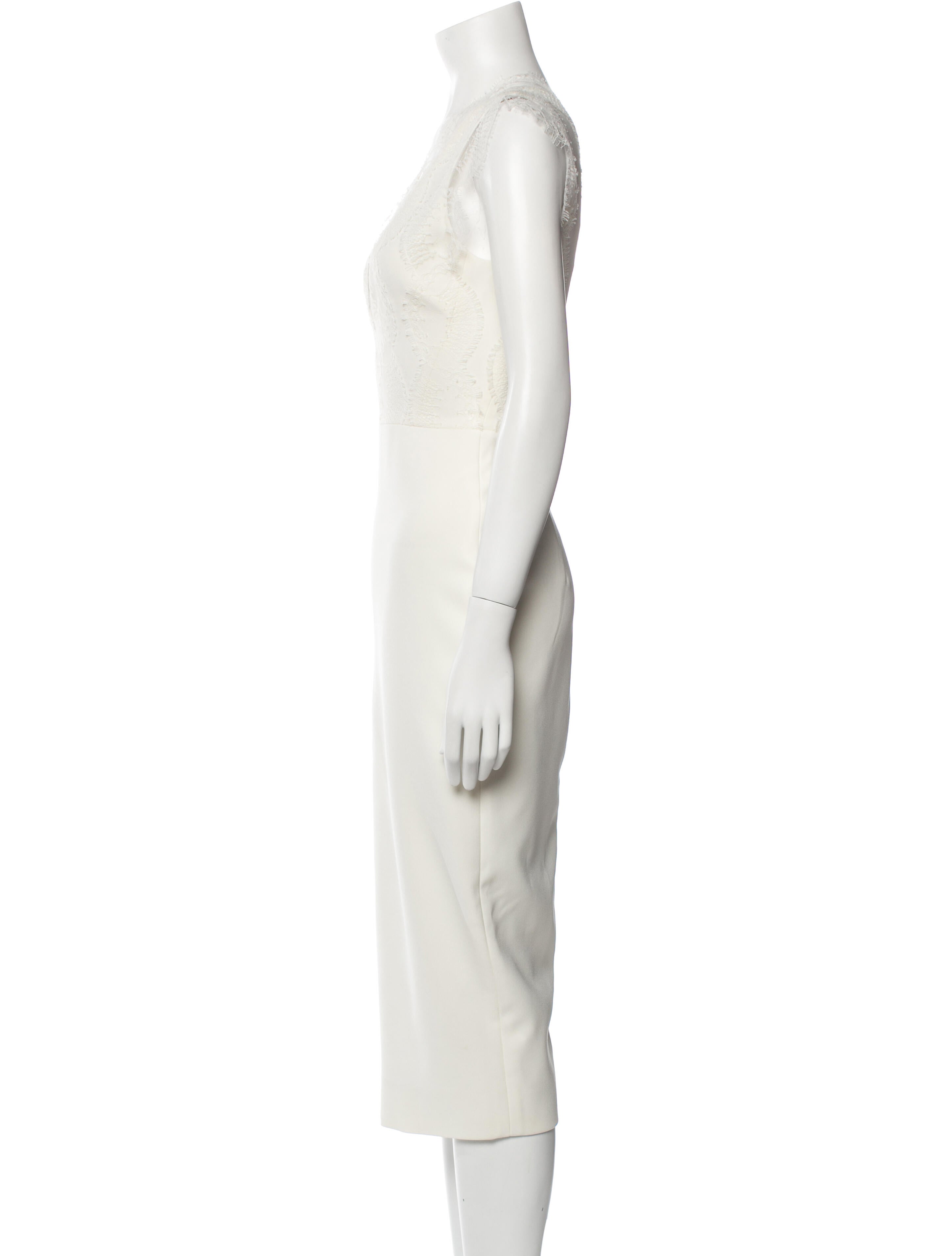 Victoria Beckham Silk Midi Length Dress