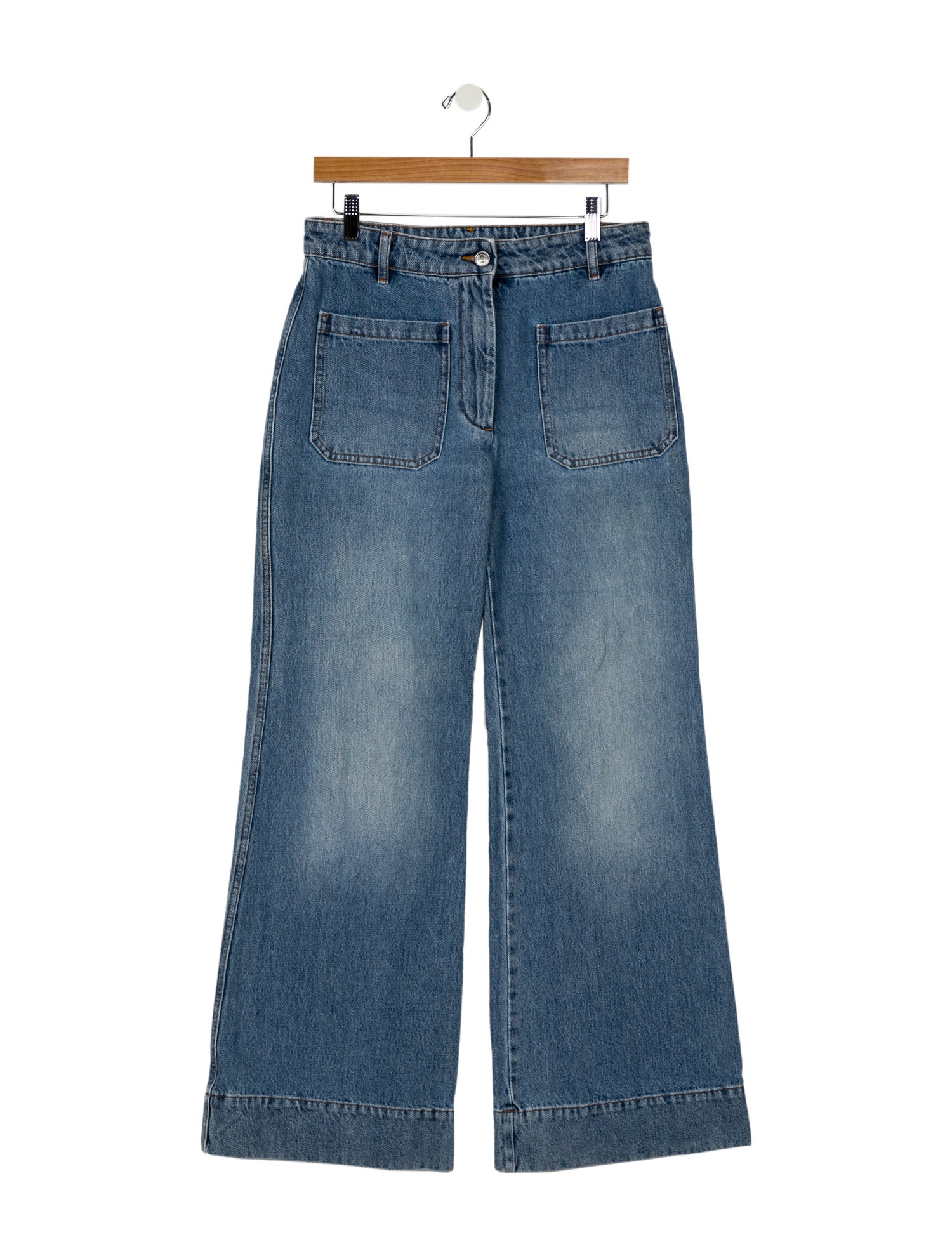 Victoria Beckham High-Rise Wide Leg Jeans