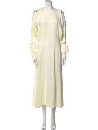 Victoria Beckham Crew Neck Long Dress