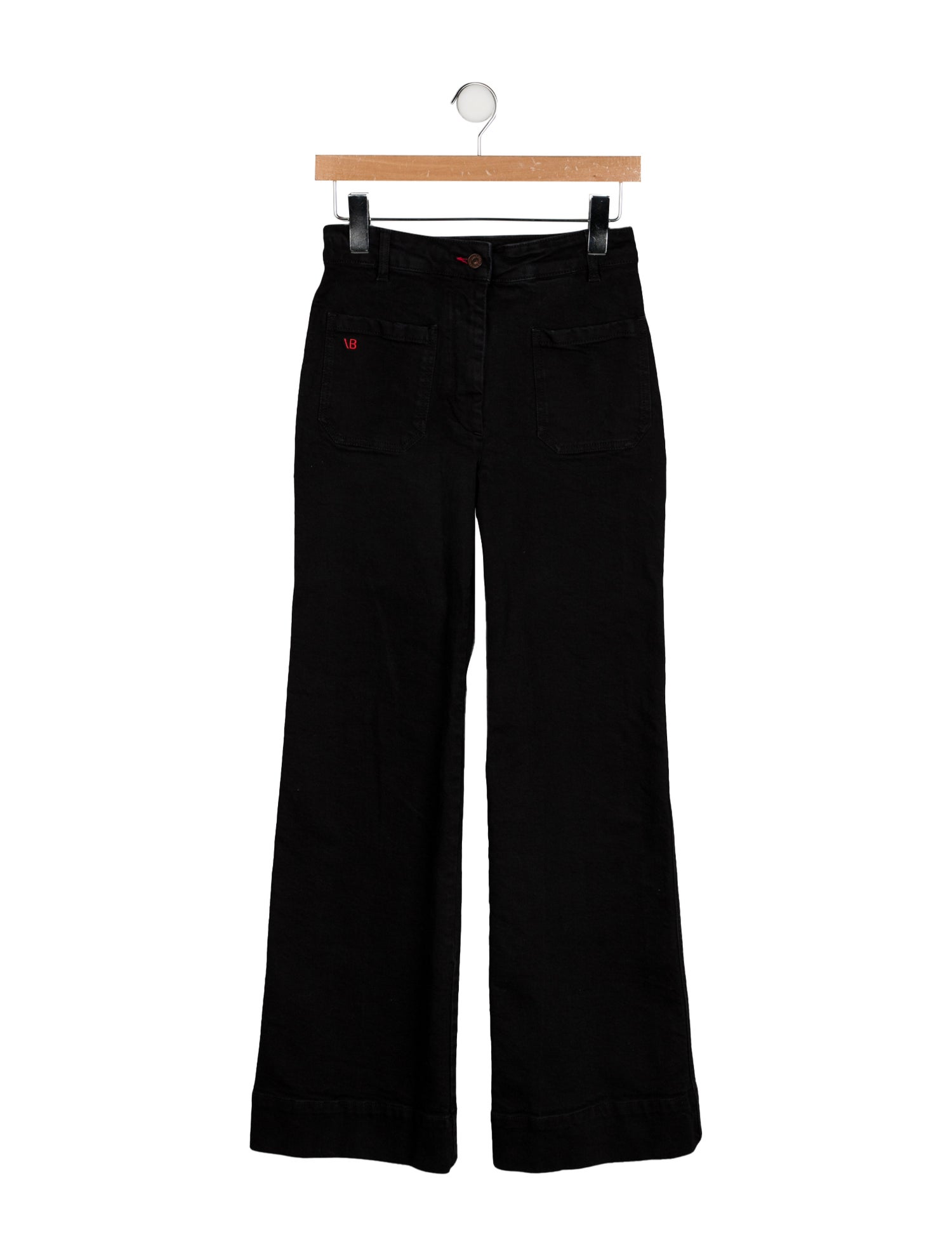Victoria Beckham Mid-Rise Wide Leg Jeans