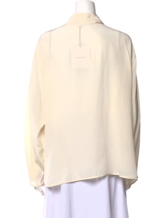 Victoria Beckham Long Sleeve Button-Up Top