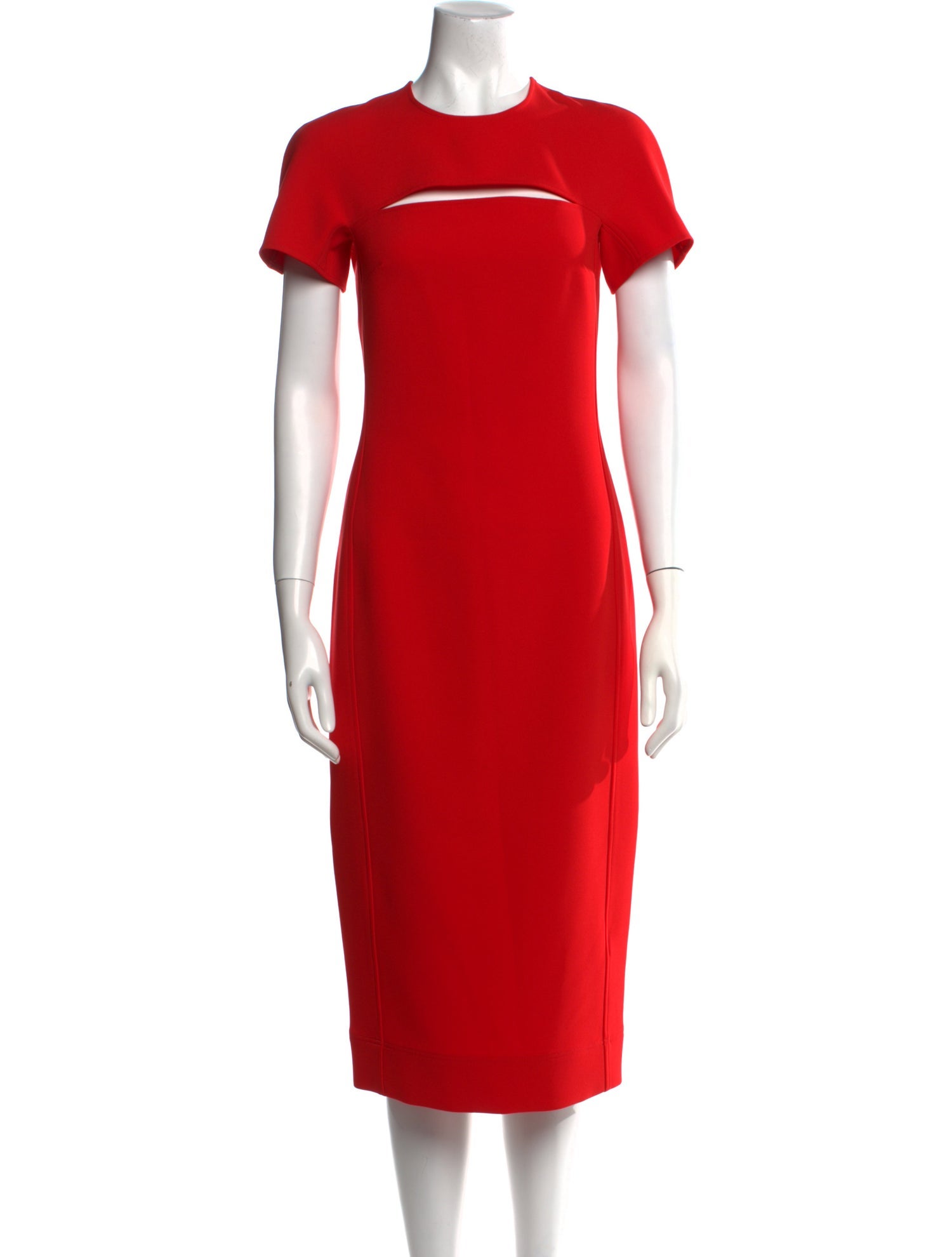 Victoria Beckham Silk Midi Length Dress w/ Tags Red Dresses, Clothing