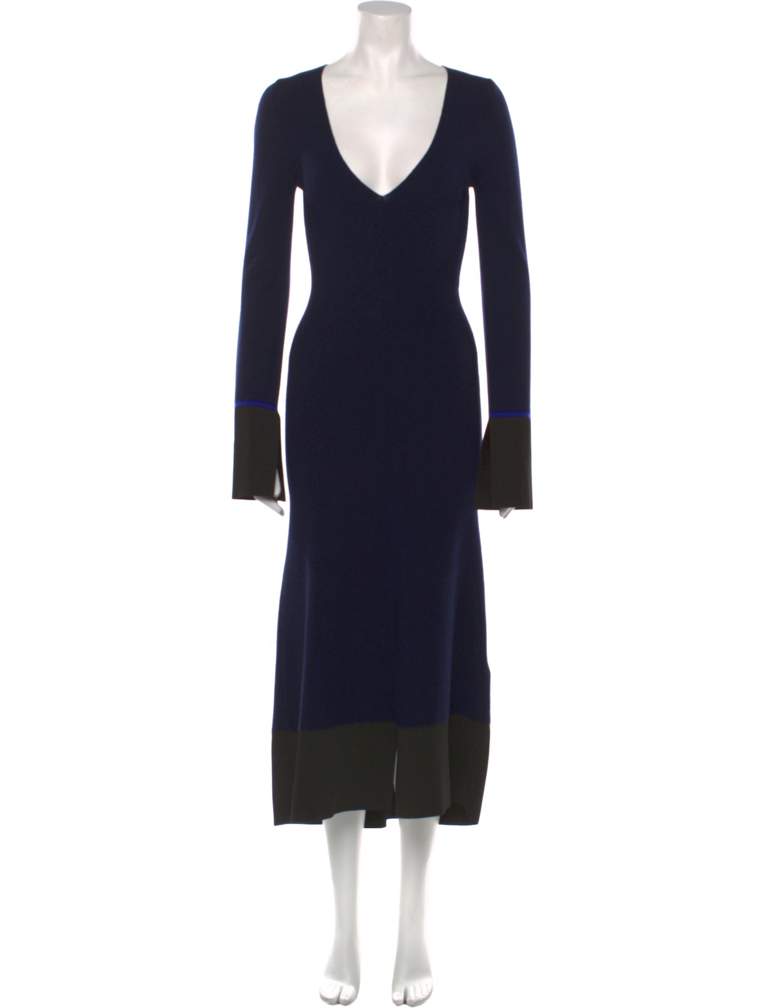 Victoria Beckham Wool Long Dress