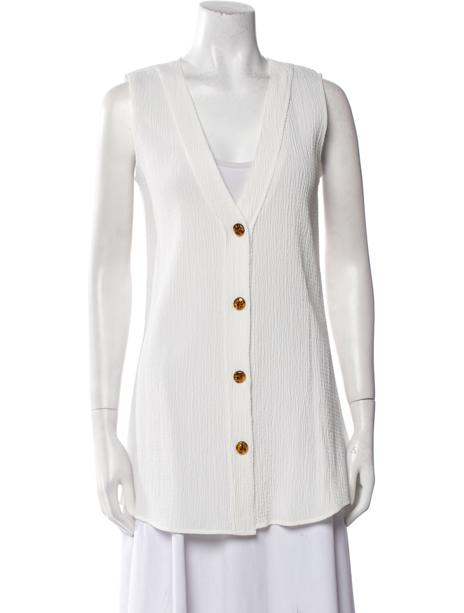 Victoria Beckham Plunge Neckline Sleeveless Tunic w/ Tags