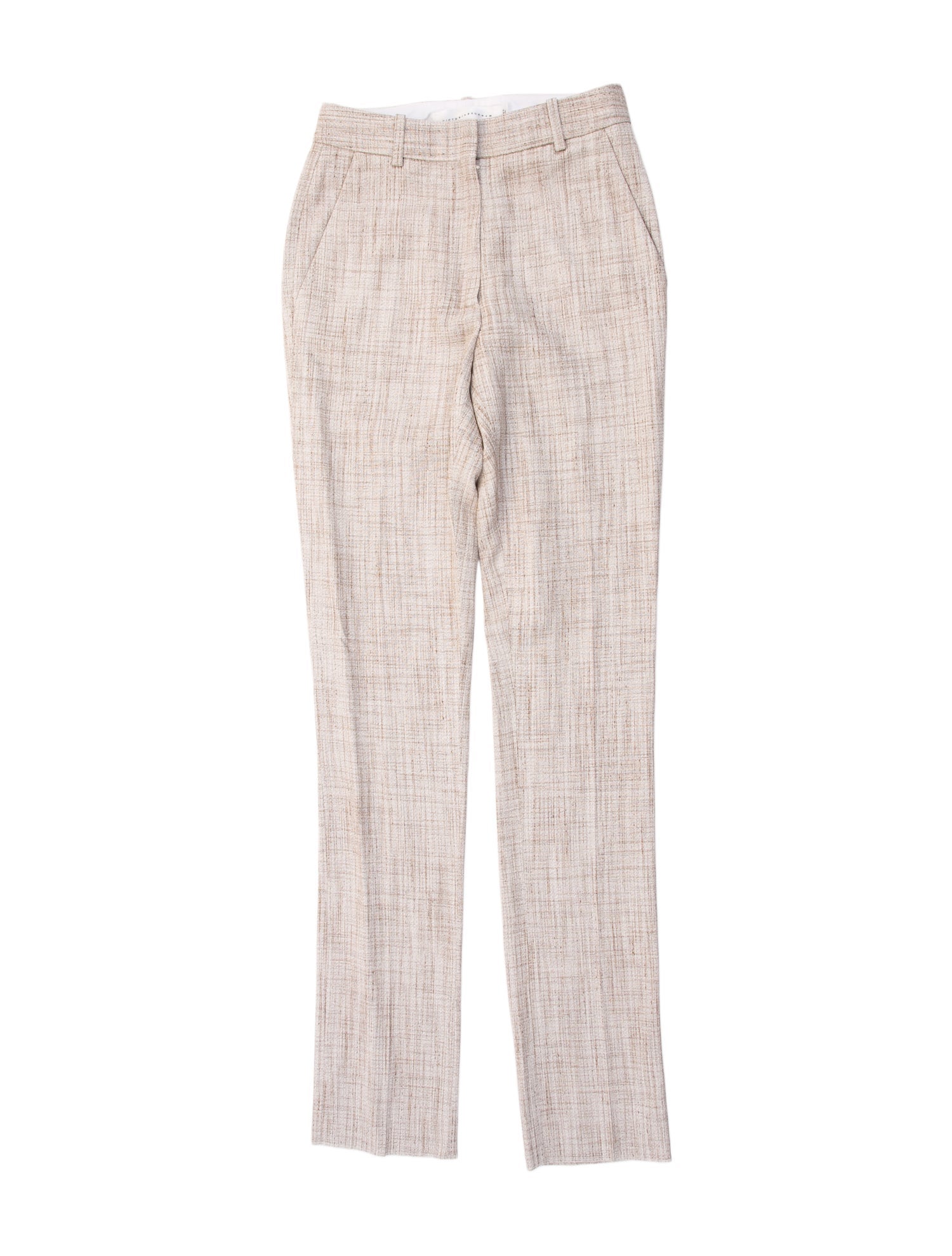 Victoria Beckham Houndstooth Print Skinny Leg Pants