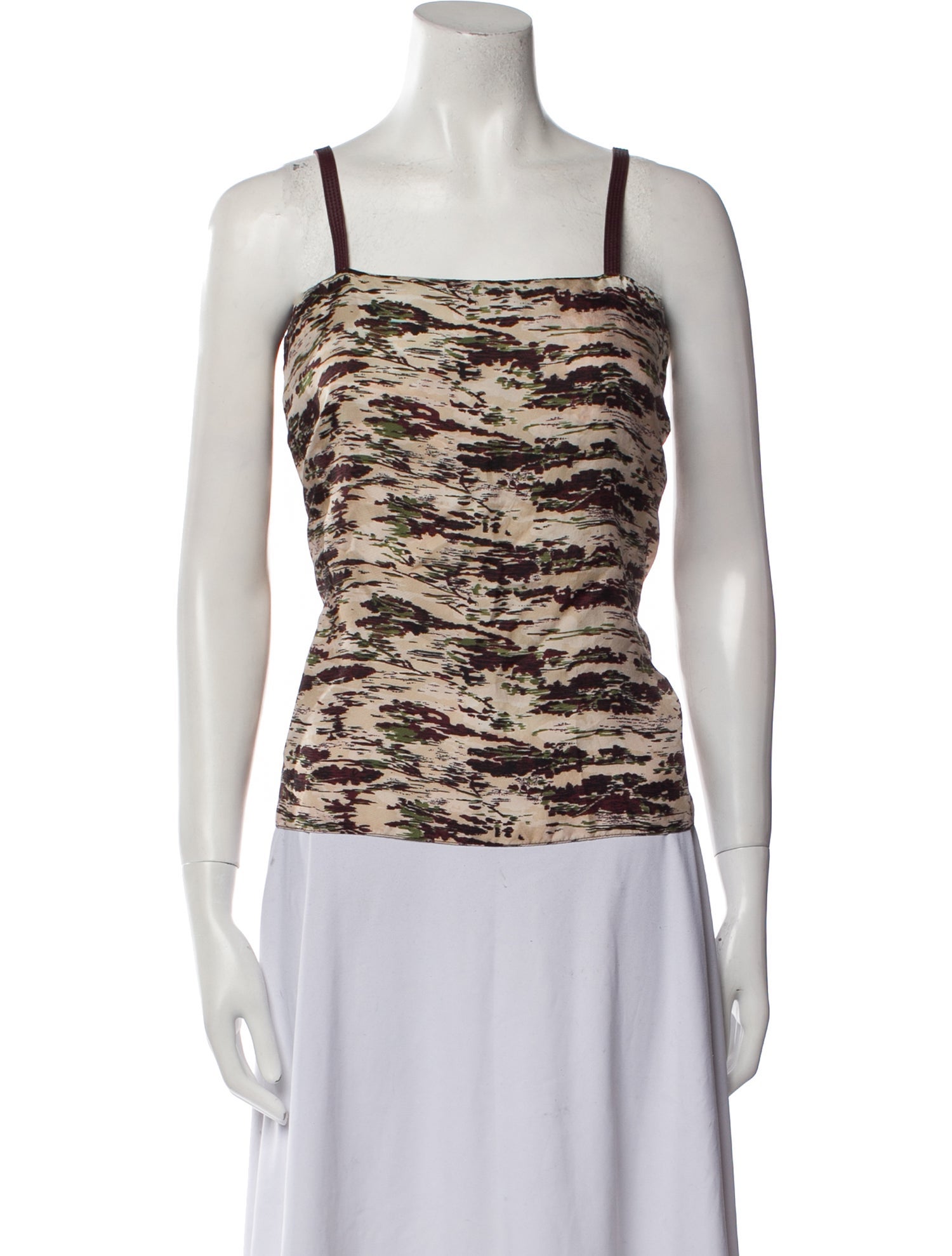 Victoria Beckham Silk Printed Top