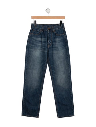 Victoria Beckham High-Rise Straight Leg Jeans