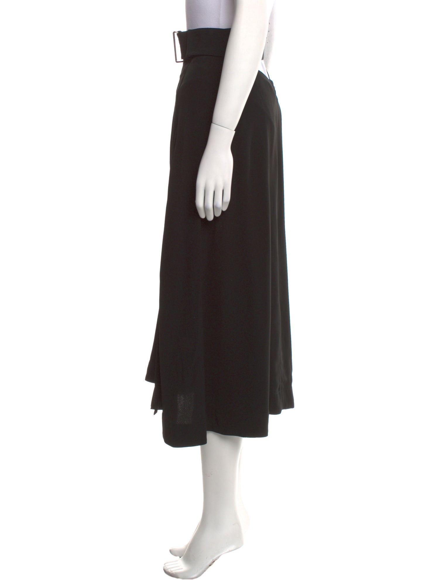 Victoria Beckham Pleated Accents Midi Length Skirt