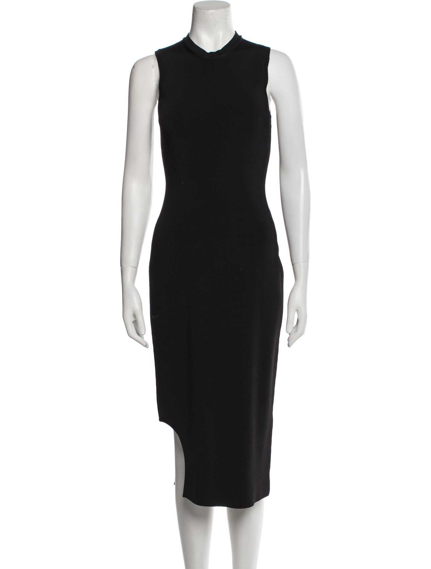 Victoria Beckham Crew Neck Midi Length Dress