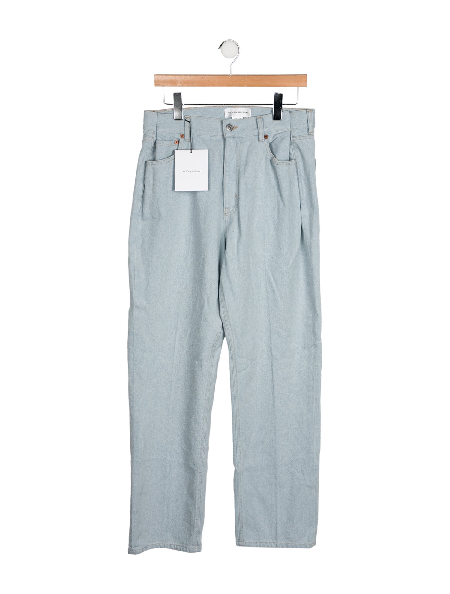 Victoria Beckham High-Rise Straight Leg Jeans