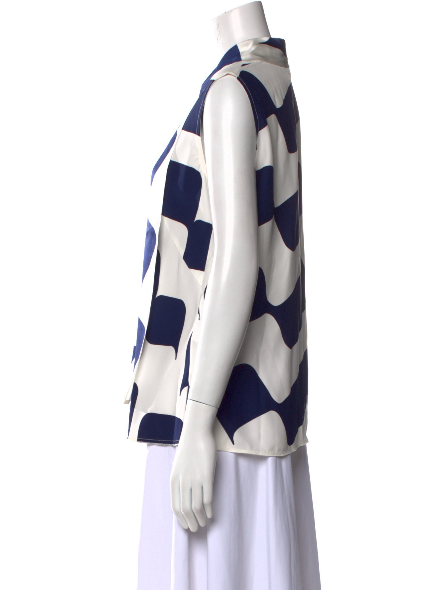 Victoria Beckham Silk Printed Blouse