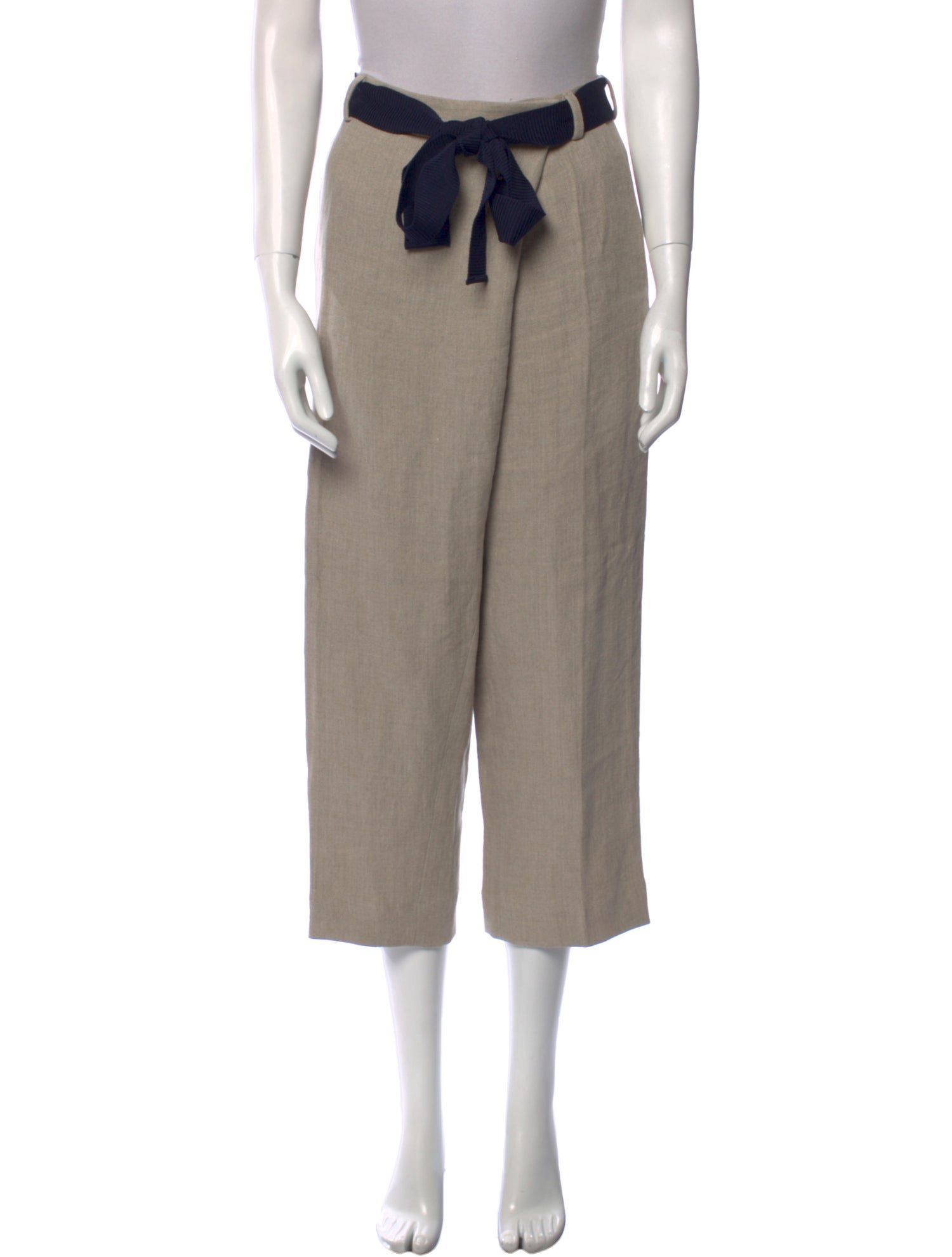 Victoria Beckham Linen Wide Leg Pants