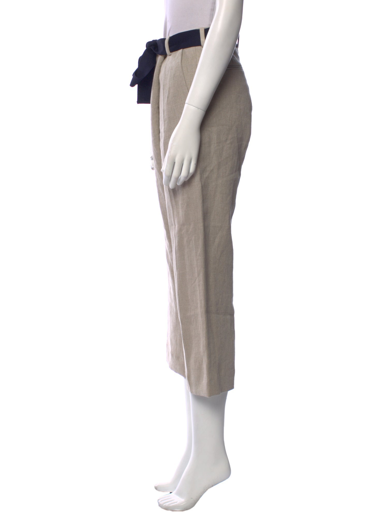 Victoria Beckham Linen Wide Leg Pants