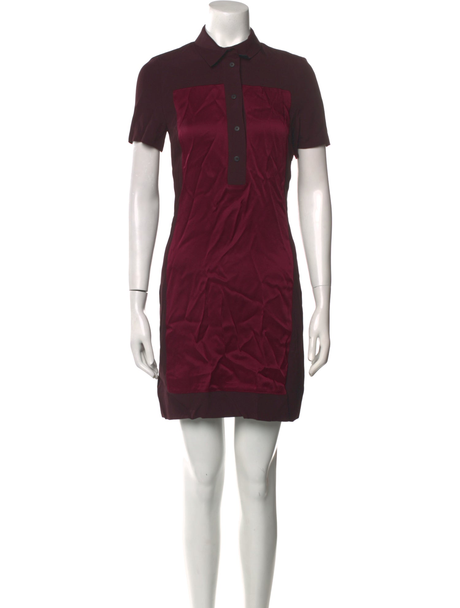 Victoria Beckham Mock Neck Mini Dress