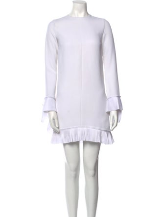 Victoria Victoria Beckham Crew Neck Mini Dress