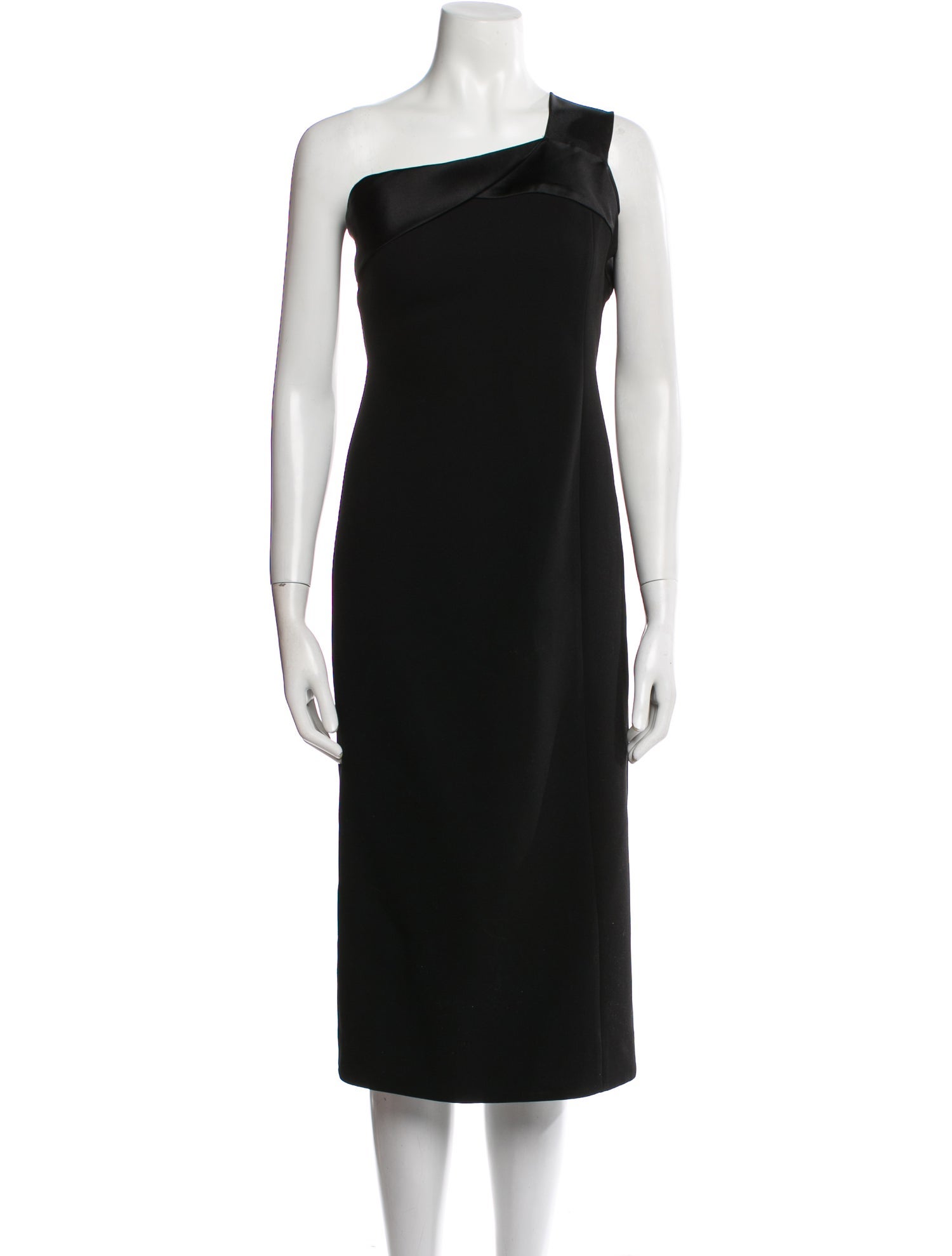 Victoria Beckham One-Shoulder Midi Length Dress