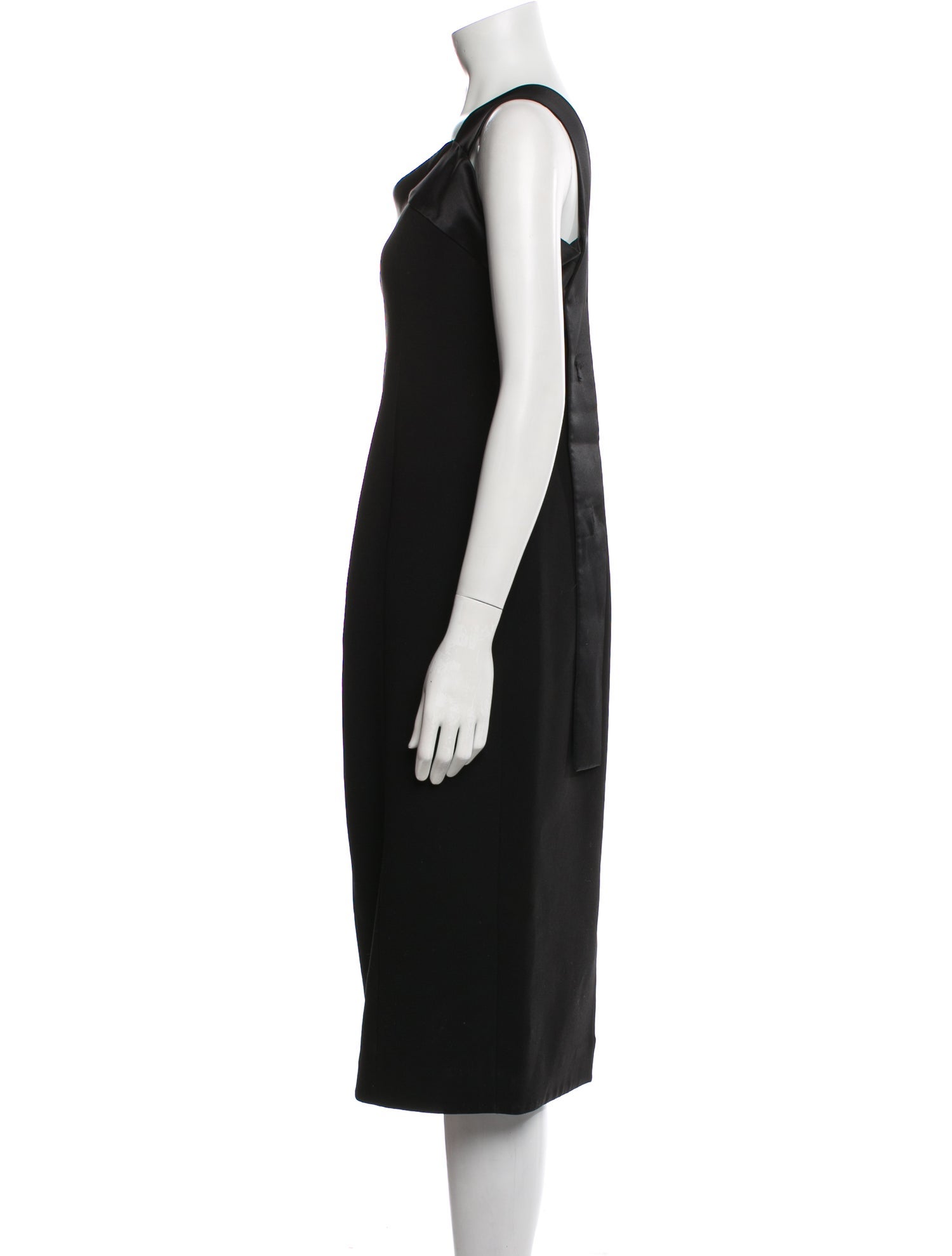 Victoria Beckham One-Shoulder Midi Length Dress