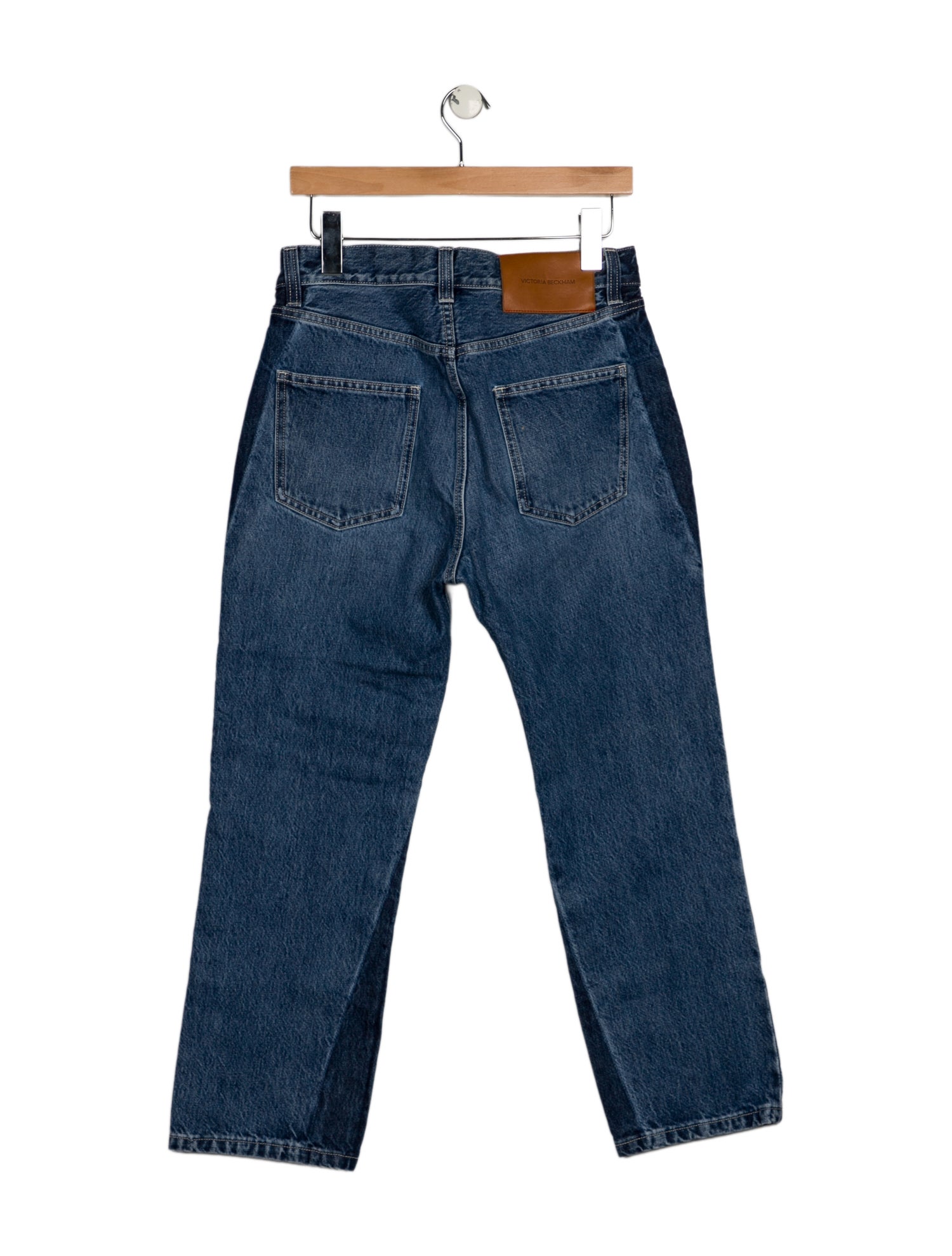 Victoria Beckham High-Rise Straight Leg Jeans