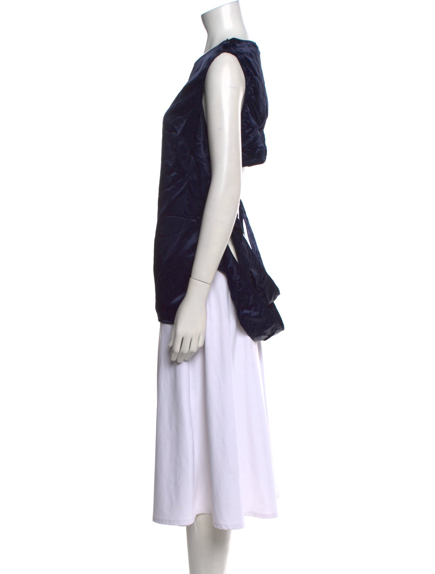 Victoria Beckham Cowl Neck Sleeveless Tunic