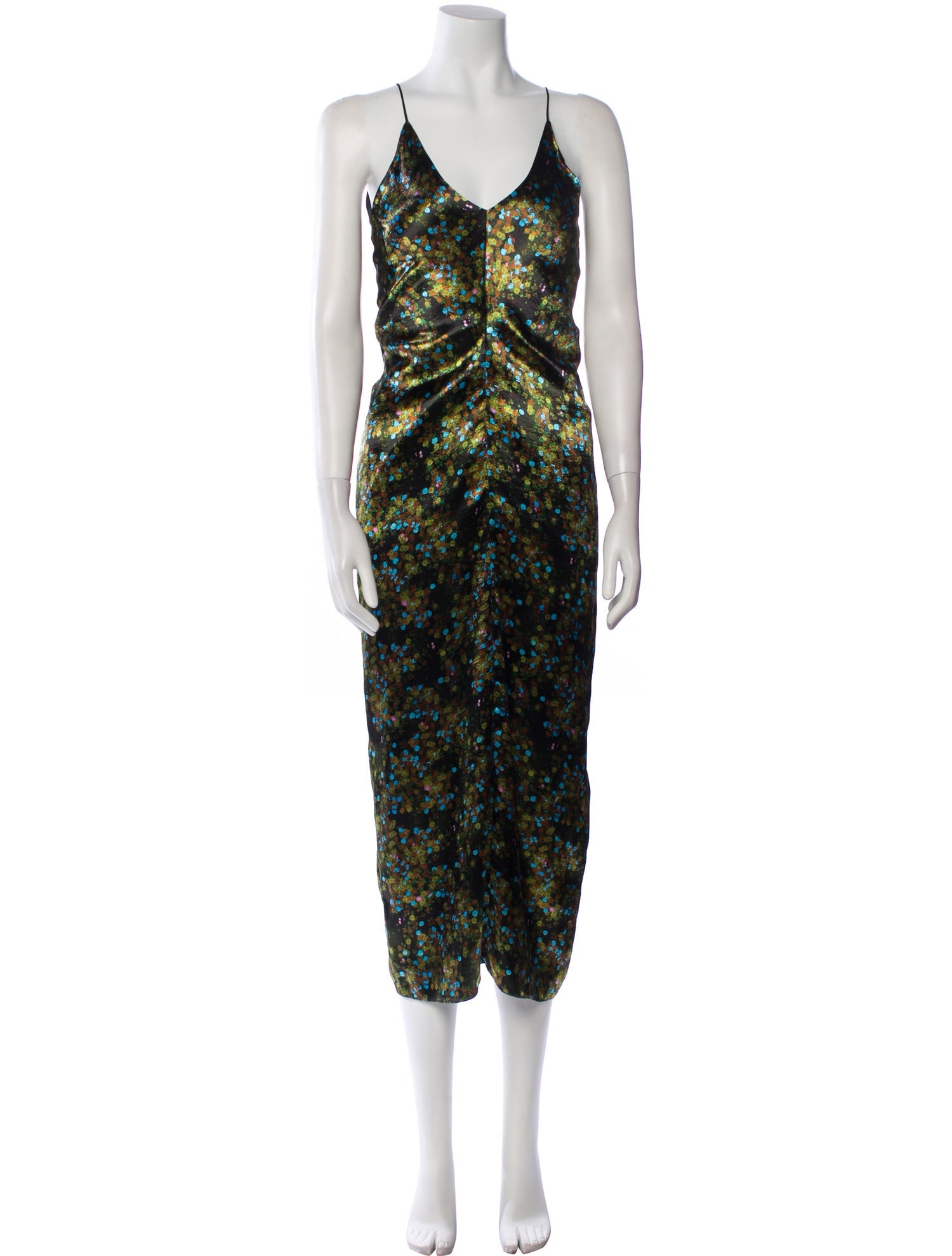 Victoria Beckham Floral Print Long Dress