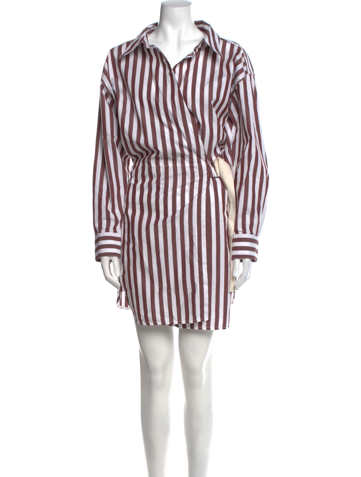 Victoria Beckham Striped Knee-Length Dress