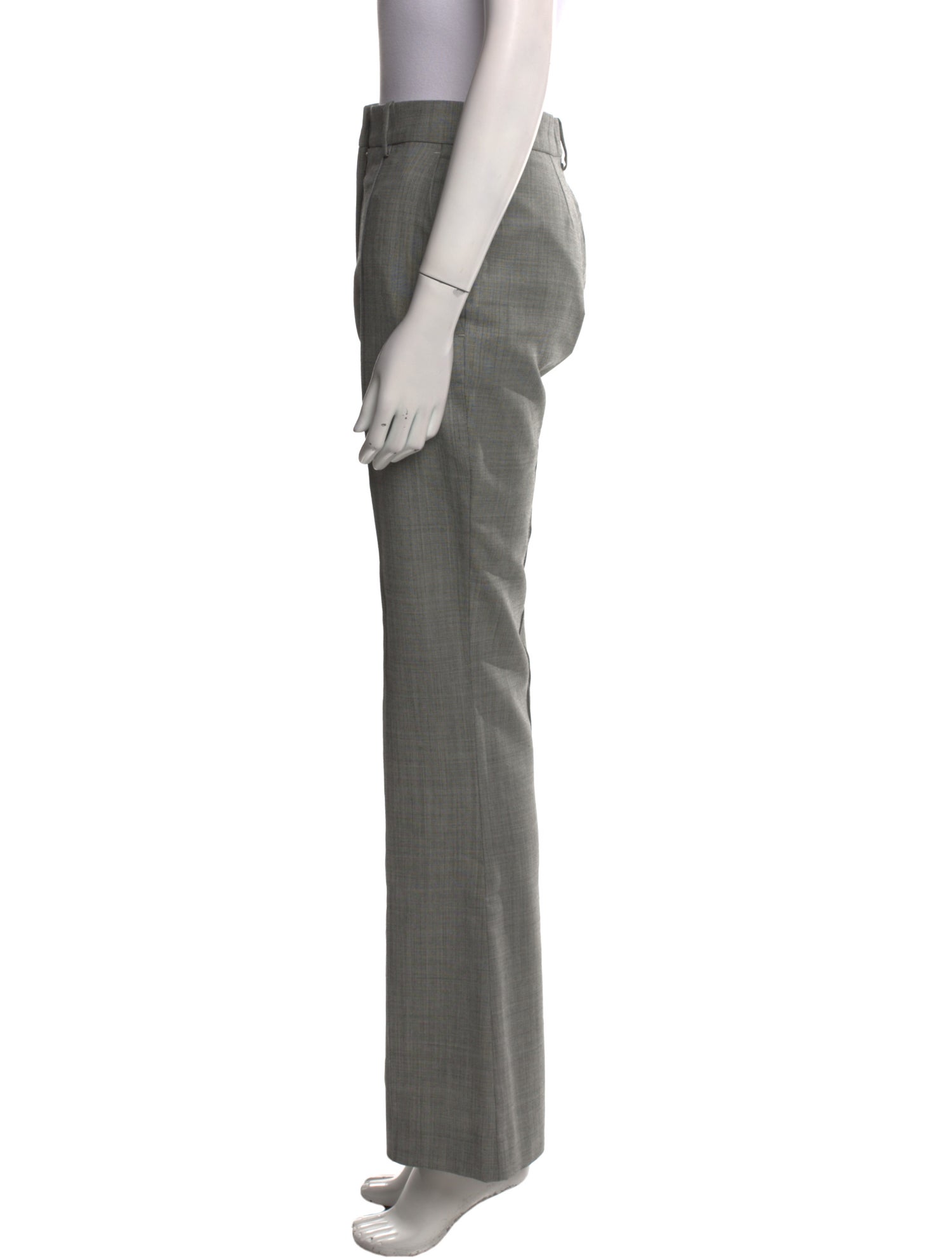 Victoria Beckham Virgin Wool Wide Leg Pants