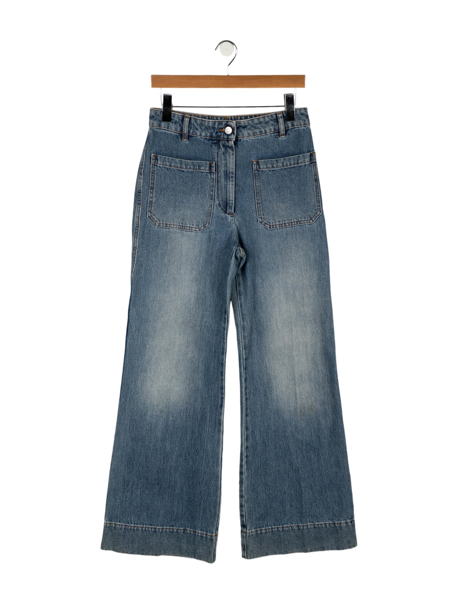 Victoria Beckham High-Rise Wide Leg Jeans