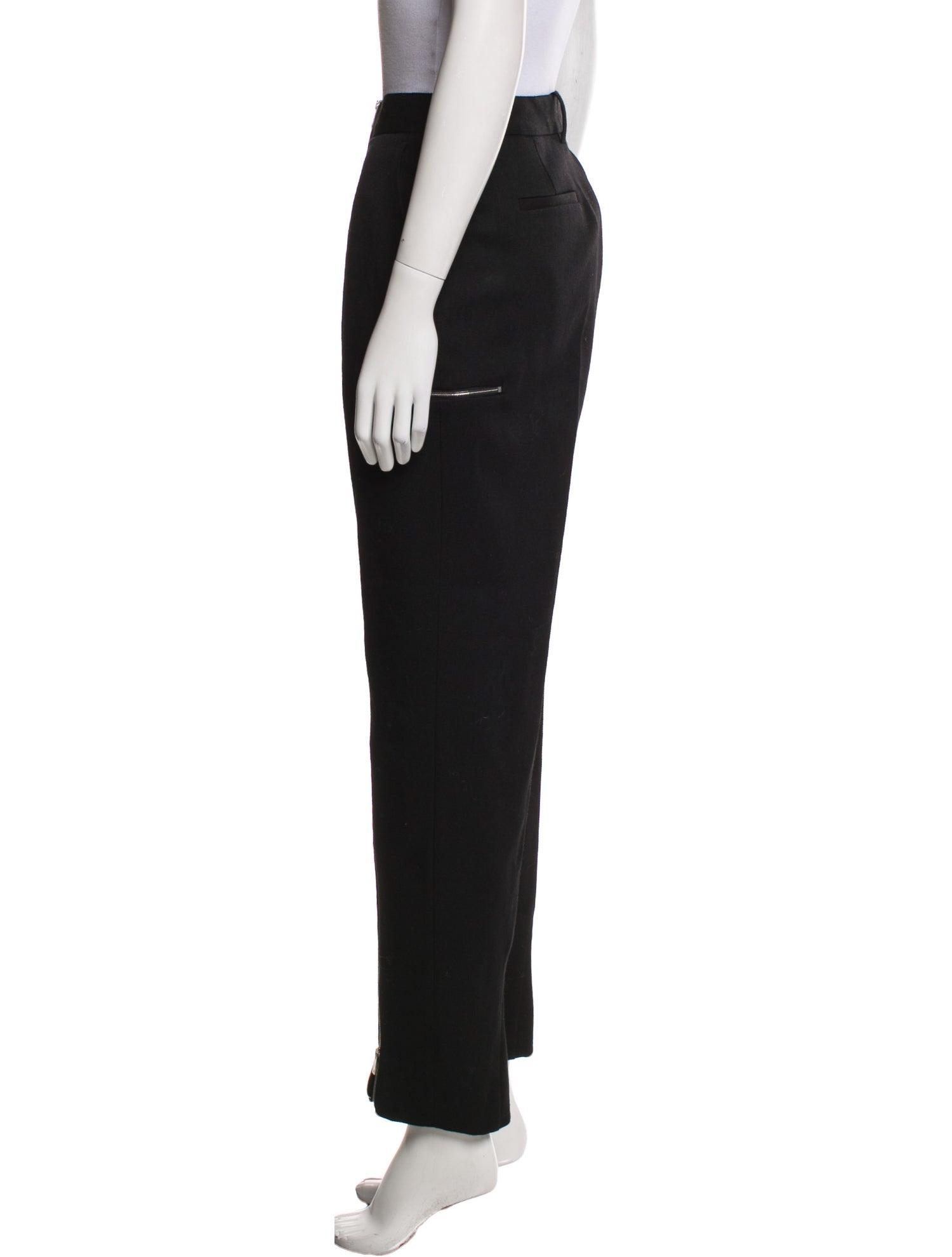 Victoria Beckham Virgin Wool Straight Leg Pants