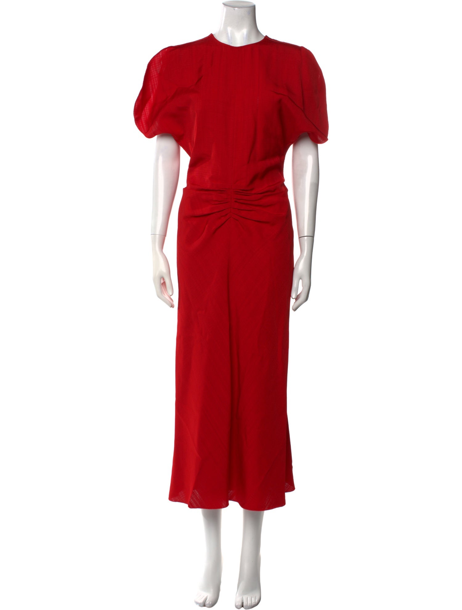 Victoria Beckham Crew Neck Long Dress