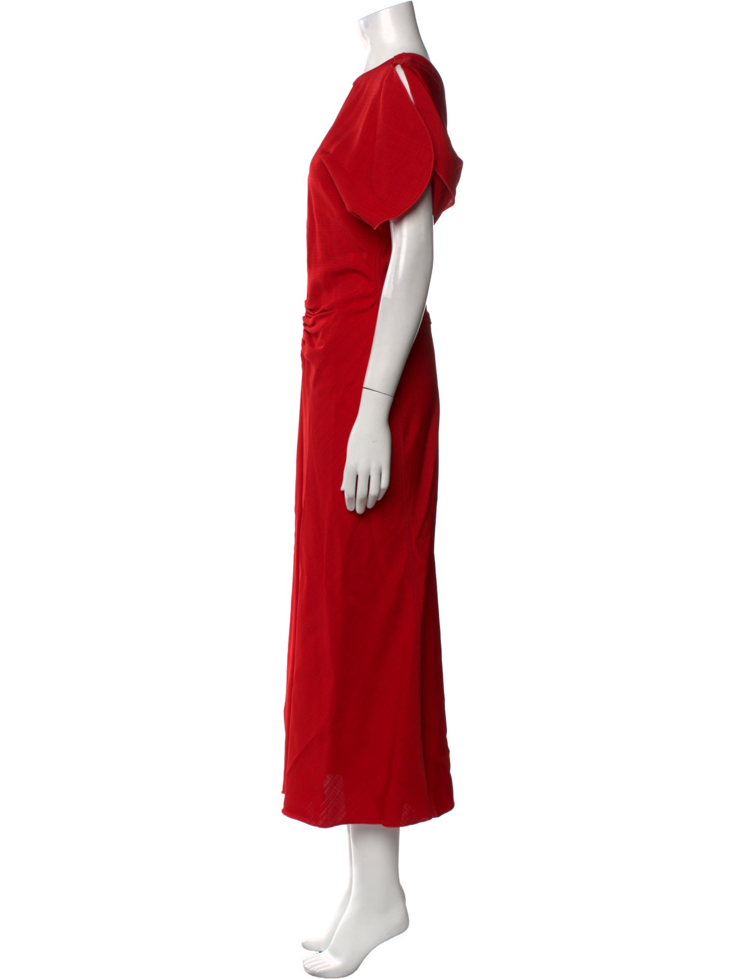 Victoria Beckham Crew Neck Long Dress