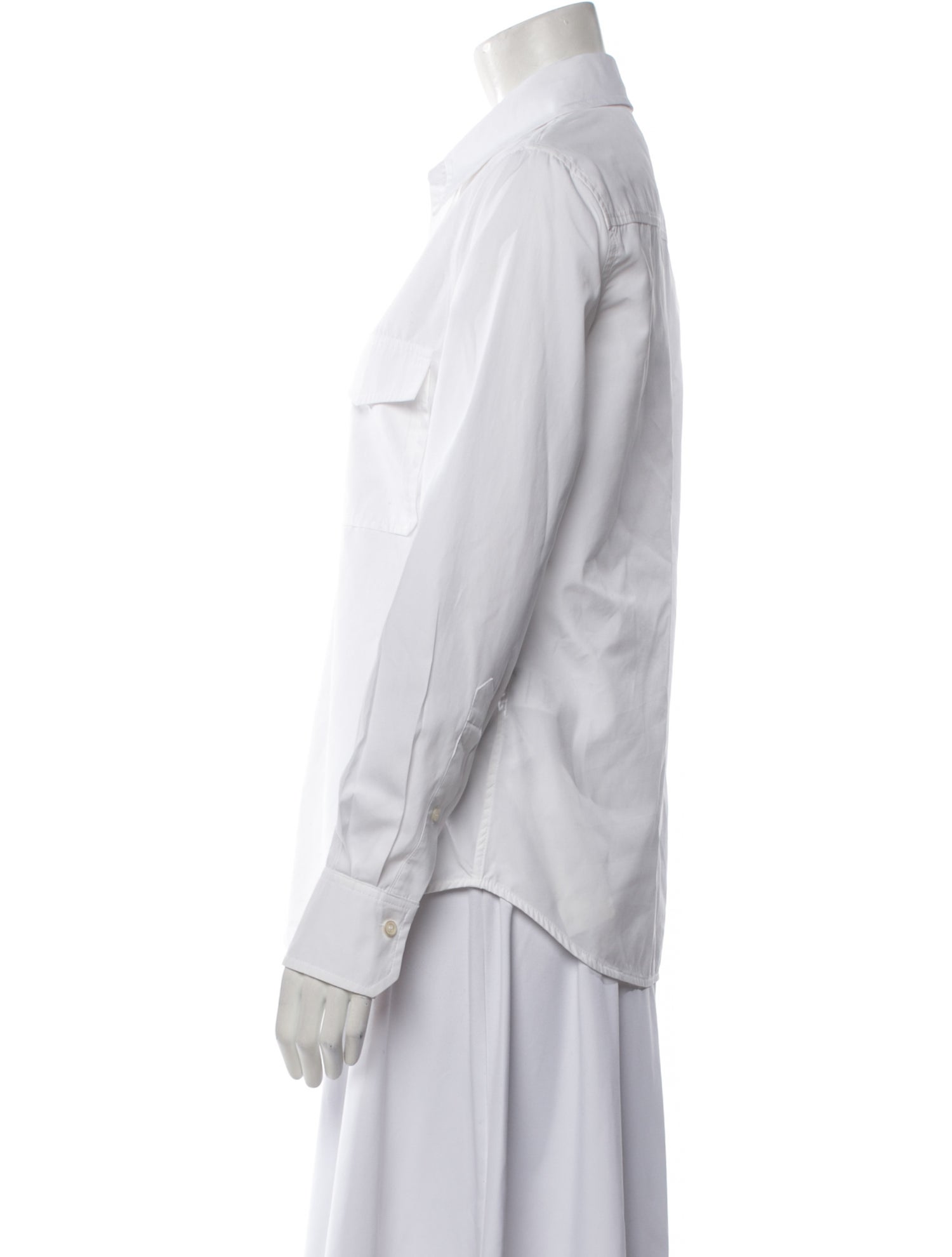 Victoria Beckham Long Sleeve Button-Up Top