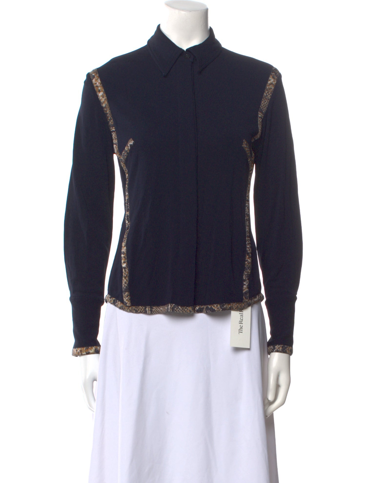 Victoria Beckham Long Sleeve Button-Up Top