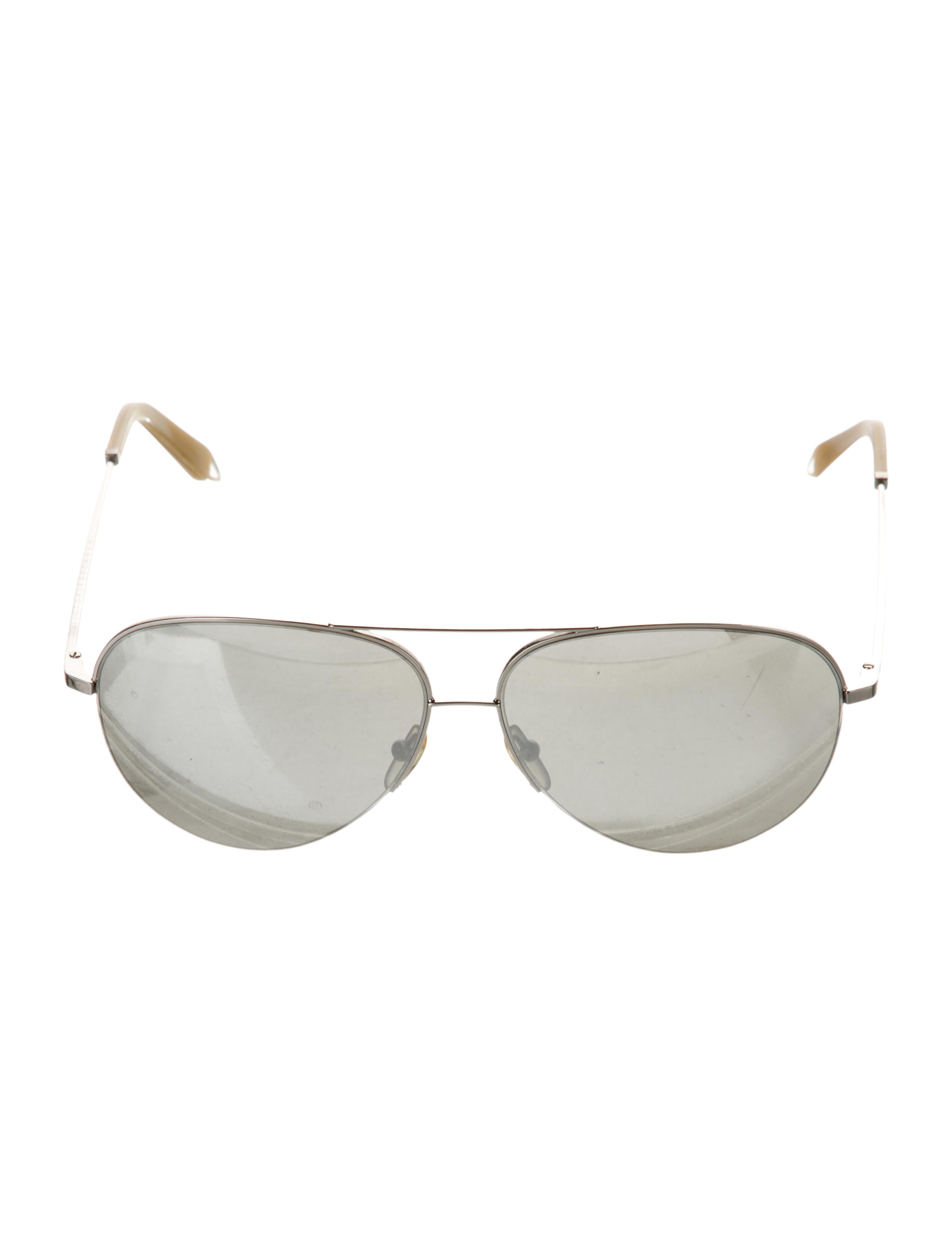 Victoria Beckham Aviator Mirrored Sunglasses