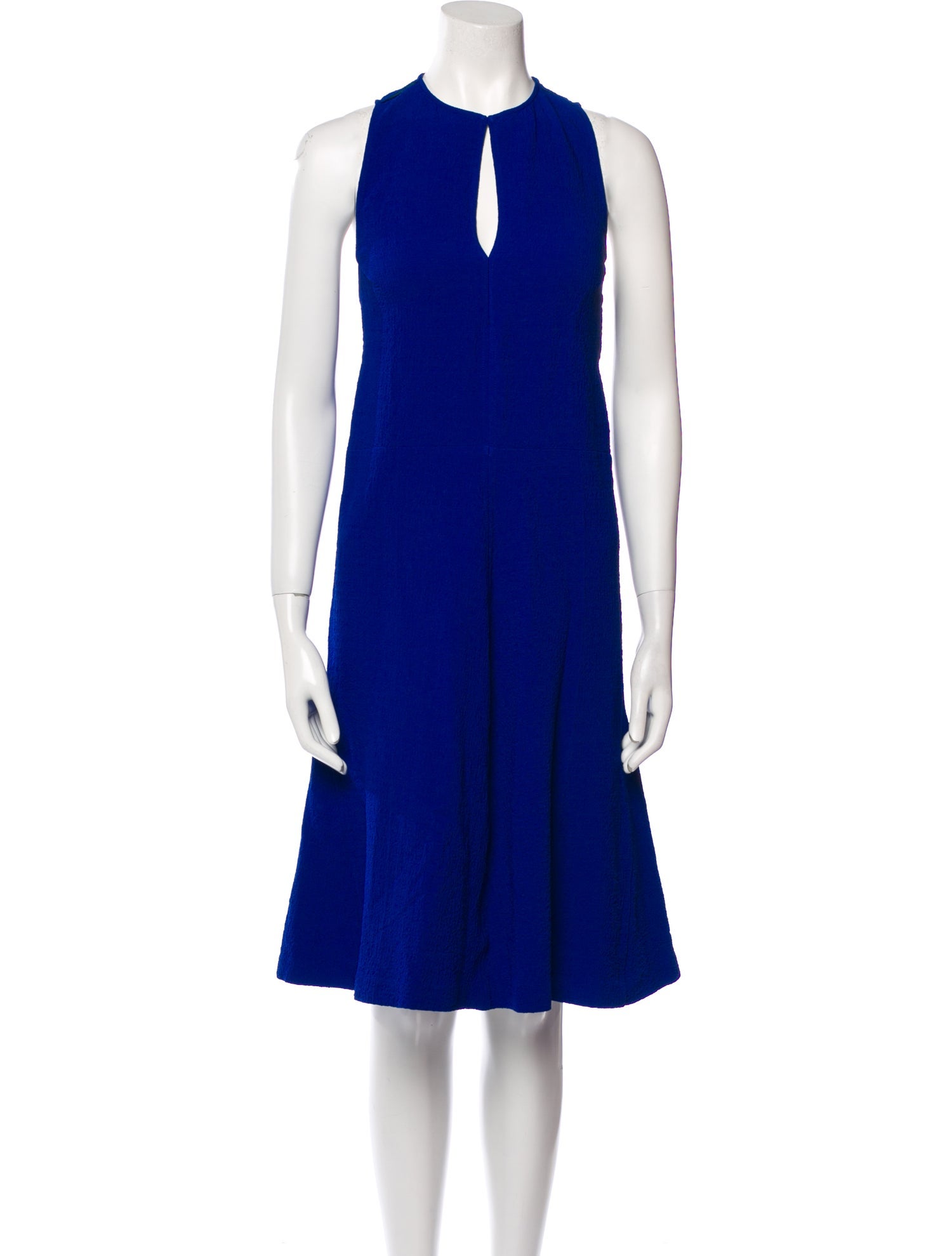 Victoria Beckham Crew Neck Midi Length Dress