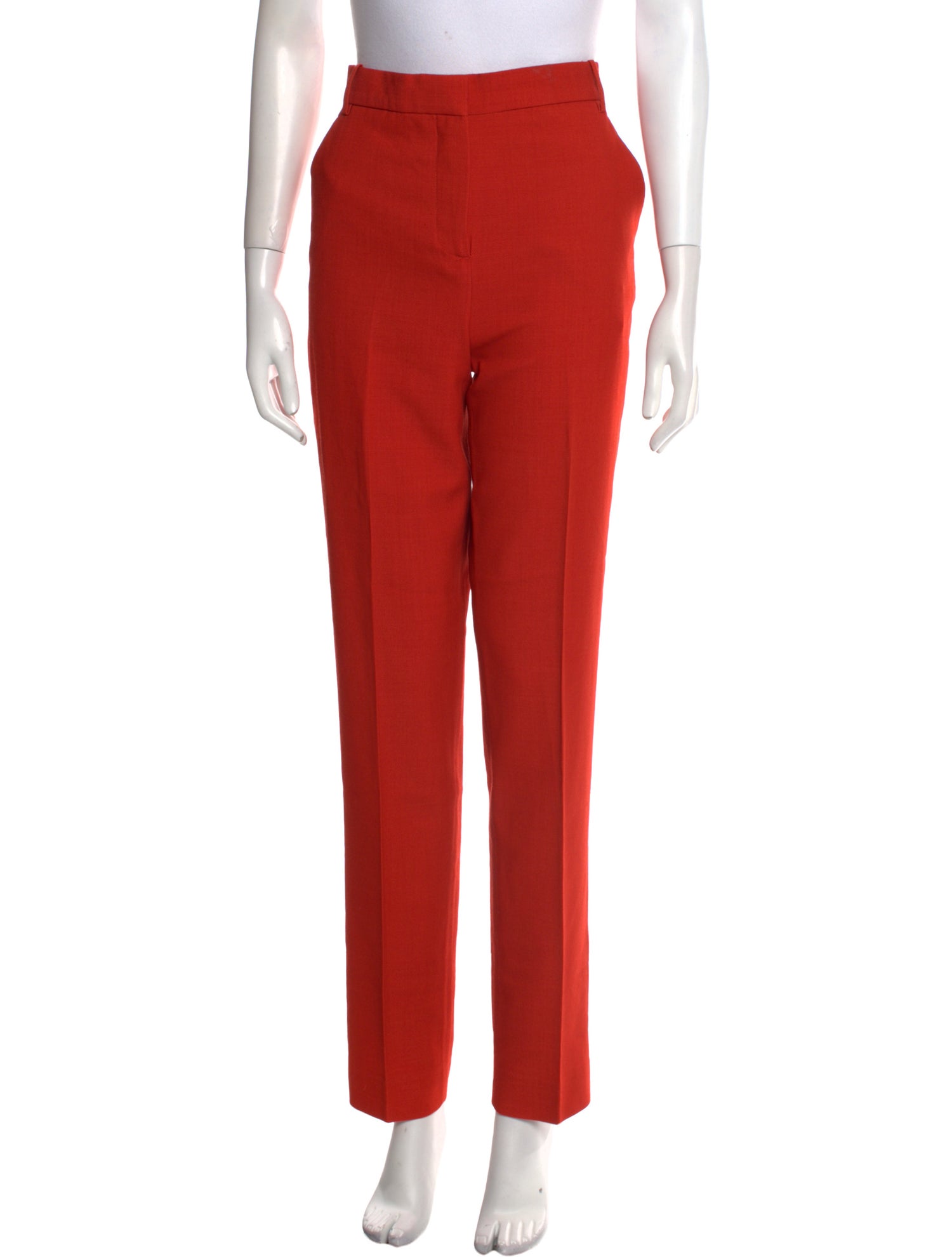 Victoria Beckham Virgin Wool Straight Leg Pants