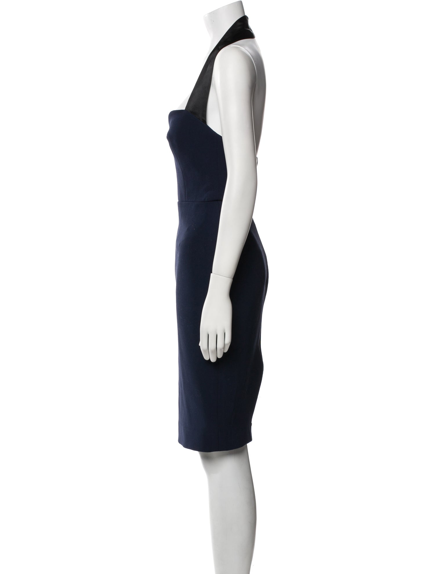 Victoria Beckham Halterneck Knee-Length Dress