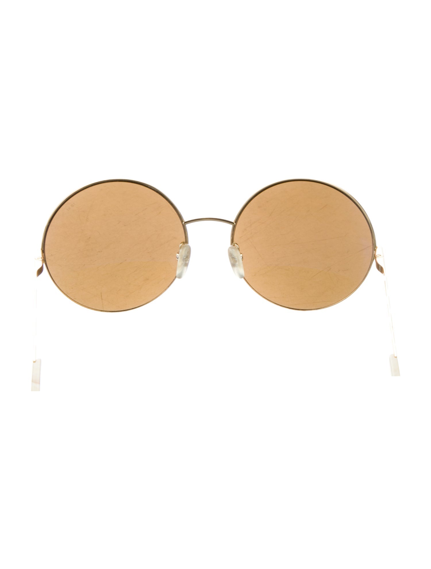 Victoria Beckham Round Mirrored Sunglasses