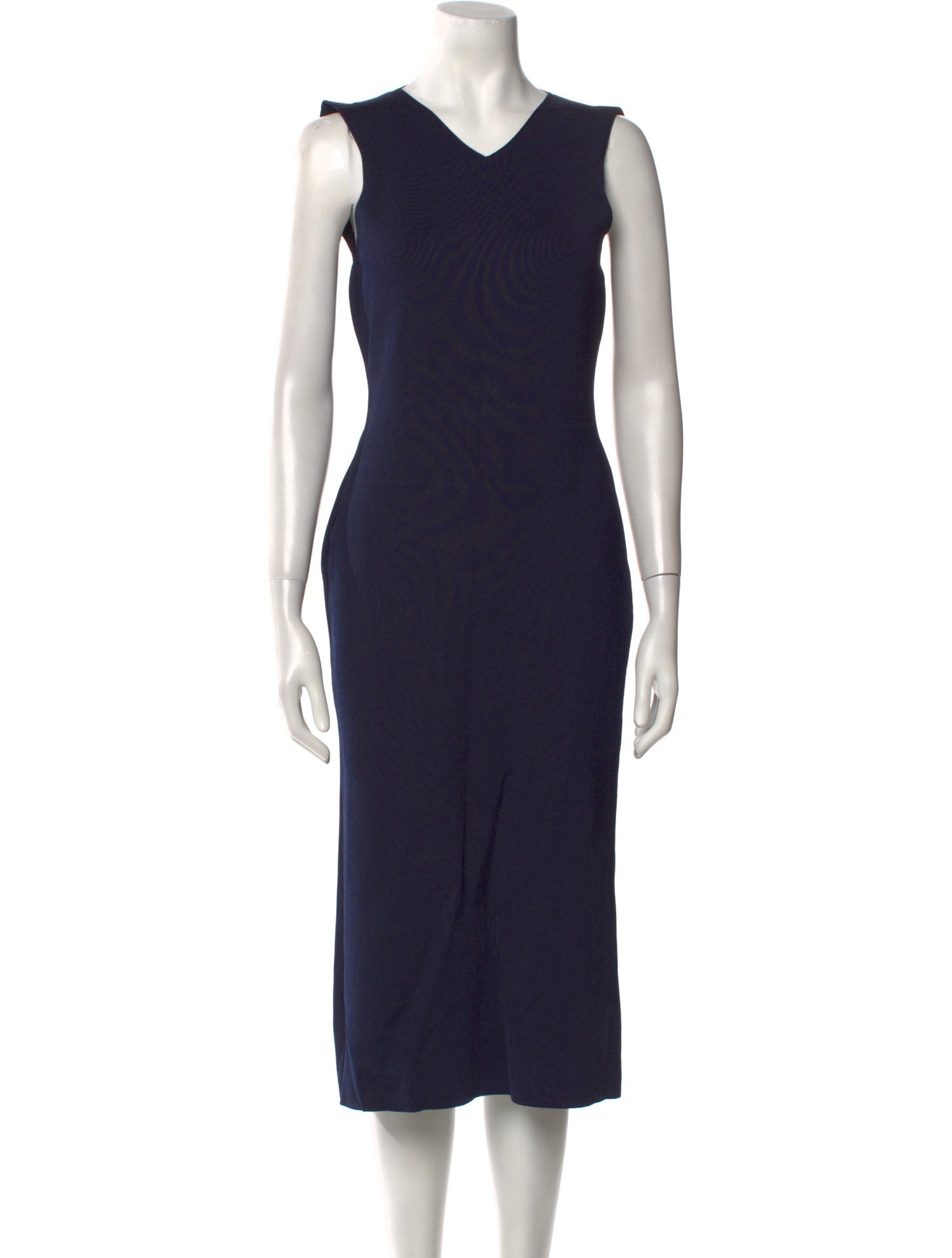 Victoria Beckham Wool Midi Length Dress