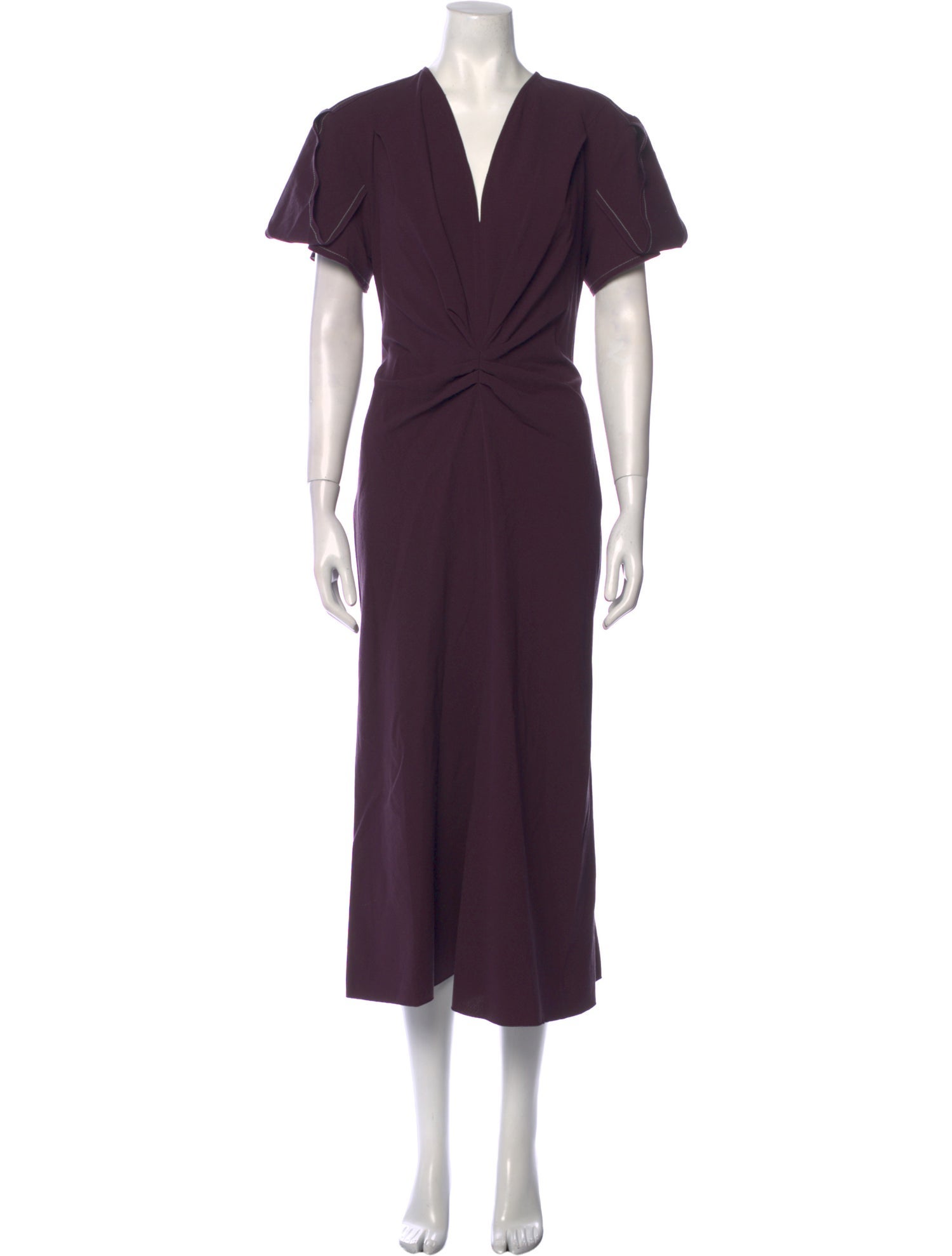 Victoria Beckham Virgin Wool Long Dress