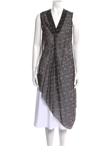 Victoria Beckham Tops 2015 Printed Tunic XS