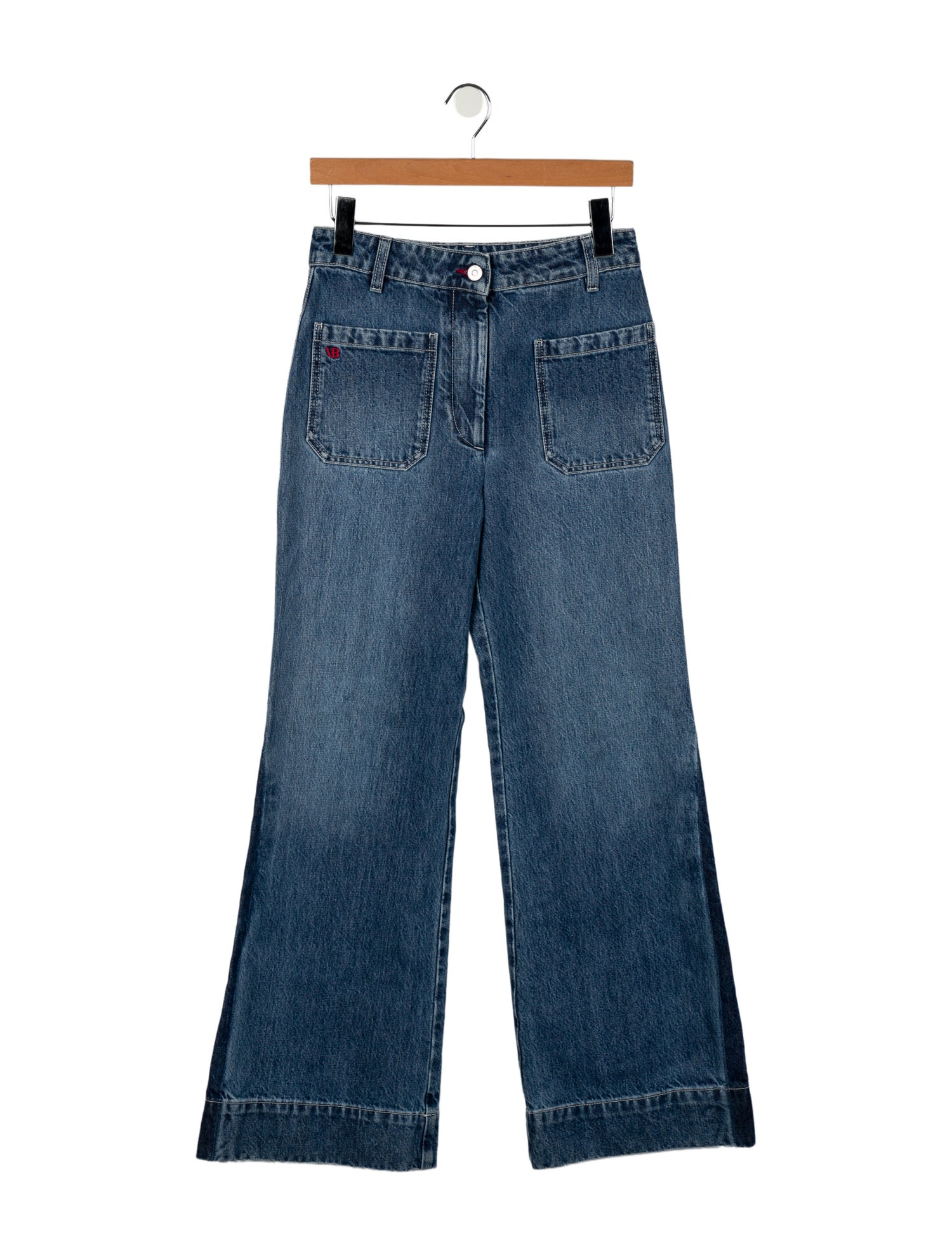Victoria Beckham High-Rise Wide Leg Jeans