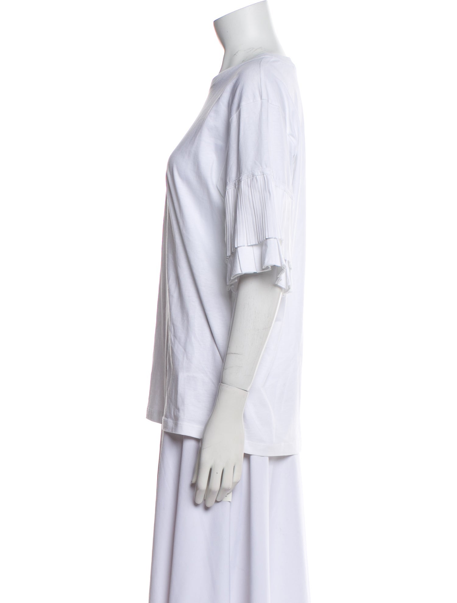 Victoria Beckham Crew Neck Short Sleeve T-Shirt