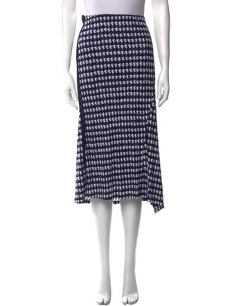 Victoria Beckham Printed Midi Length Skirt