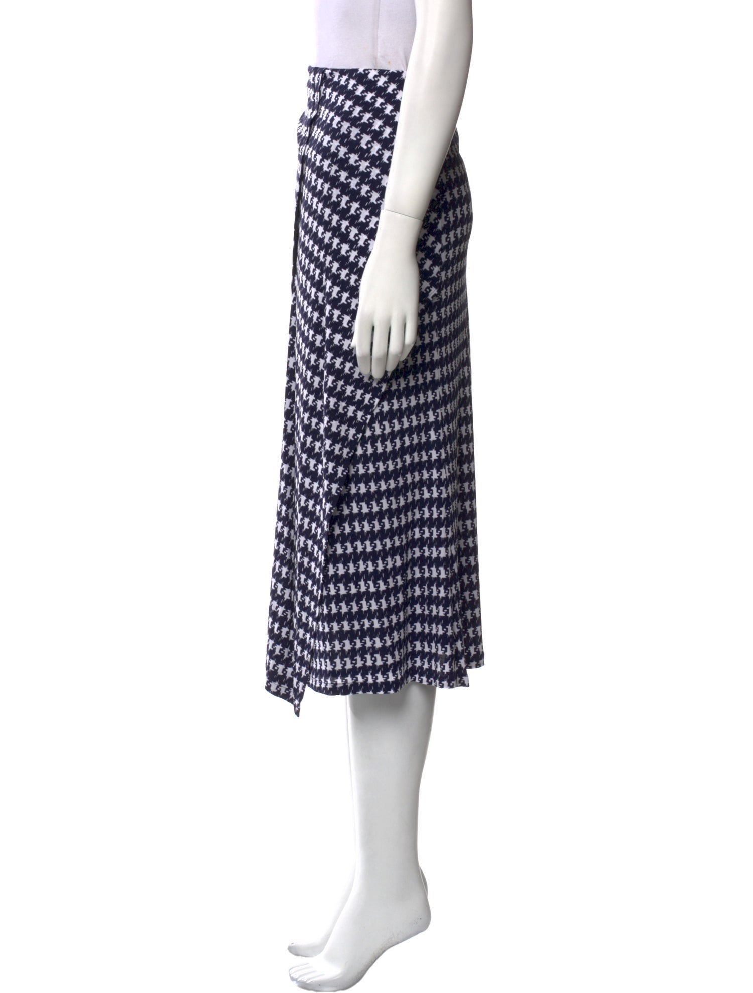 Victoria Beckham Printed Midi Length Skirt