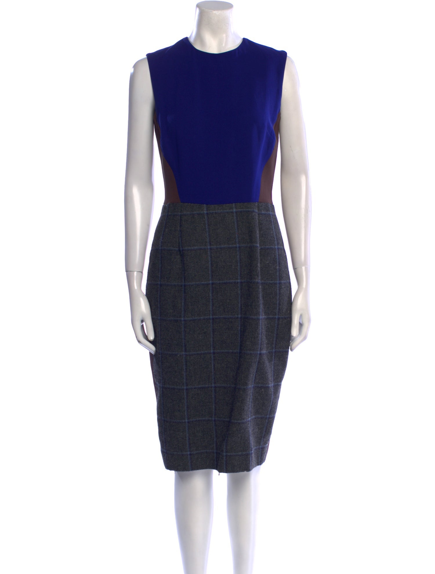 Victoria Beckham Wool Midi Length Dress