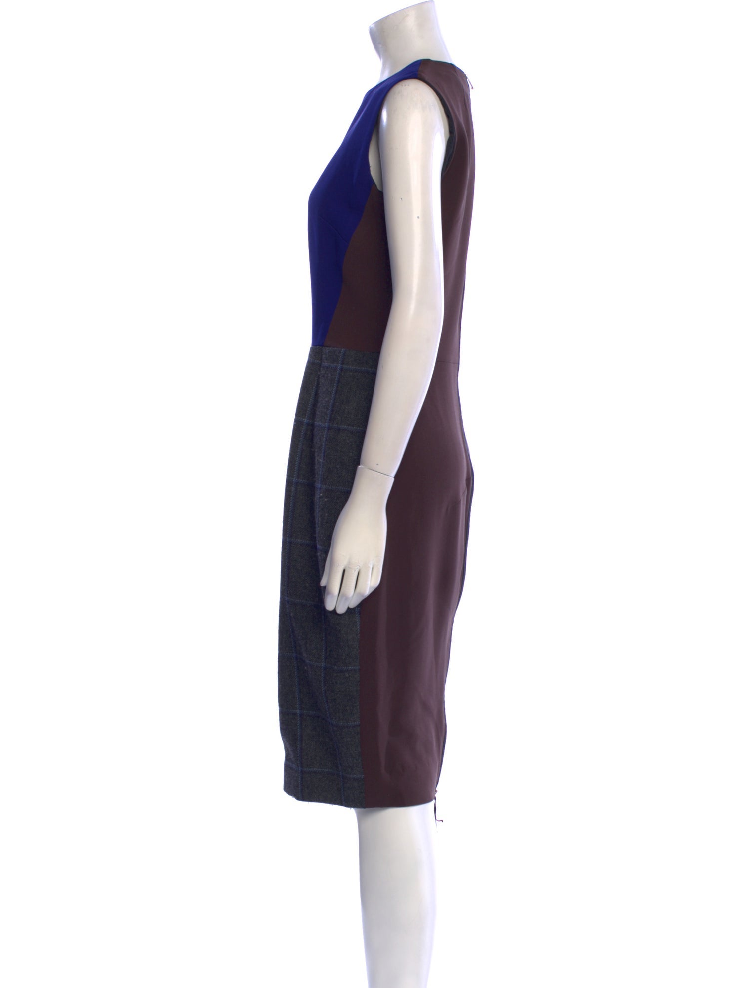 Victoria Beckham Wool Midi Length Dress