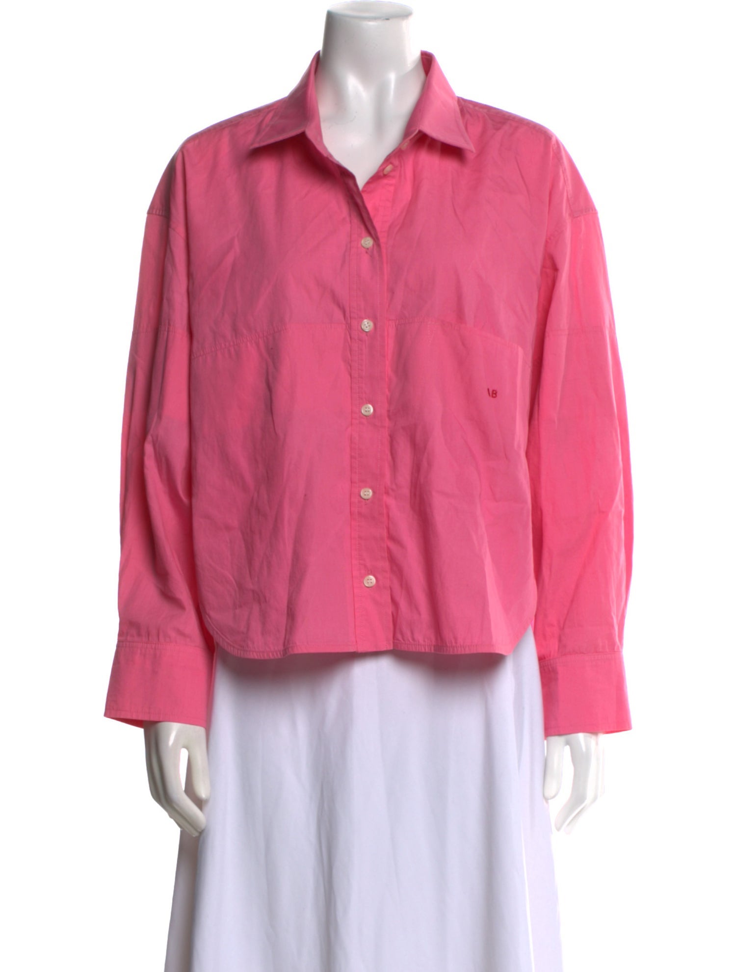 Victoria Beckham Long Sleeve Button-Up Top