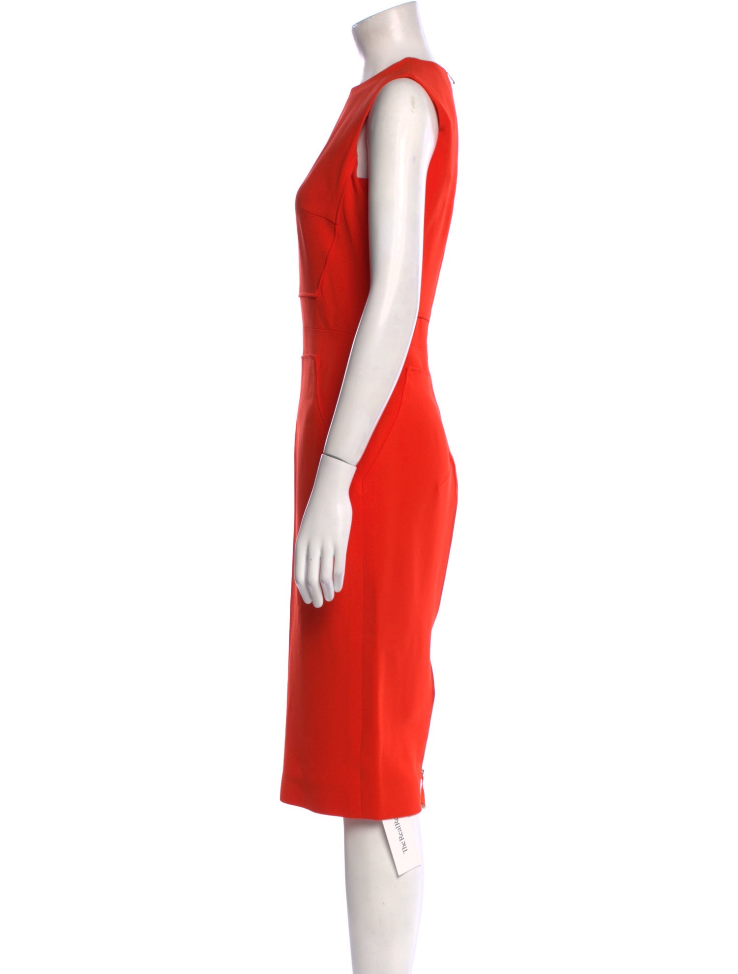 Victoria Beckham Wool Midi Length Dress